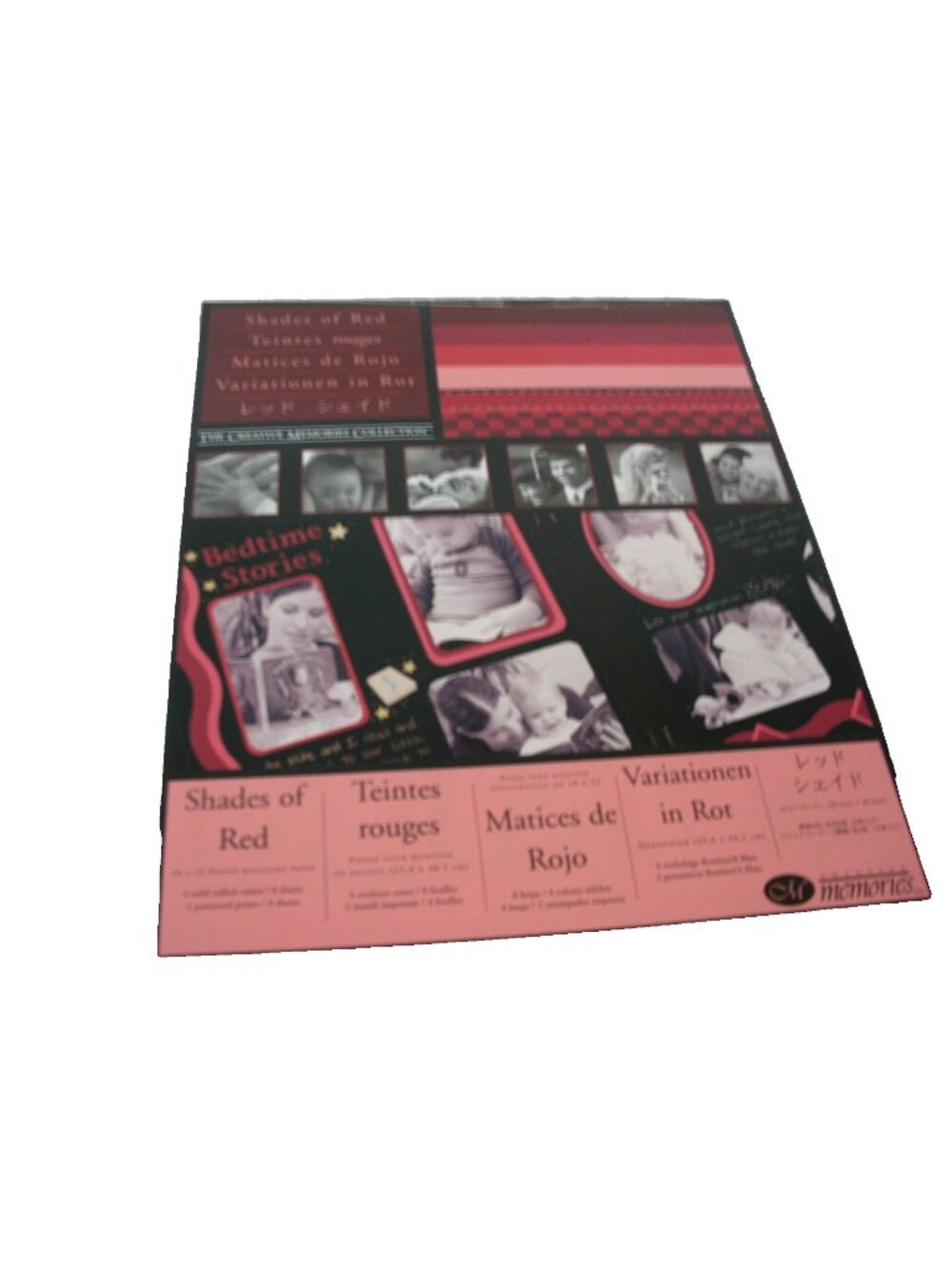 CREATIVE MEMORIES PHOTO MOUNTING PAPER - SHADES OF RED- 10x12